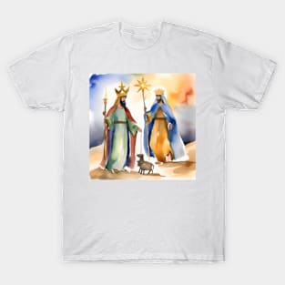 Epiphany or Three Kings Day - January 6 - Watercolors & Pen T-Shirt